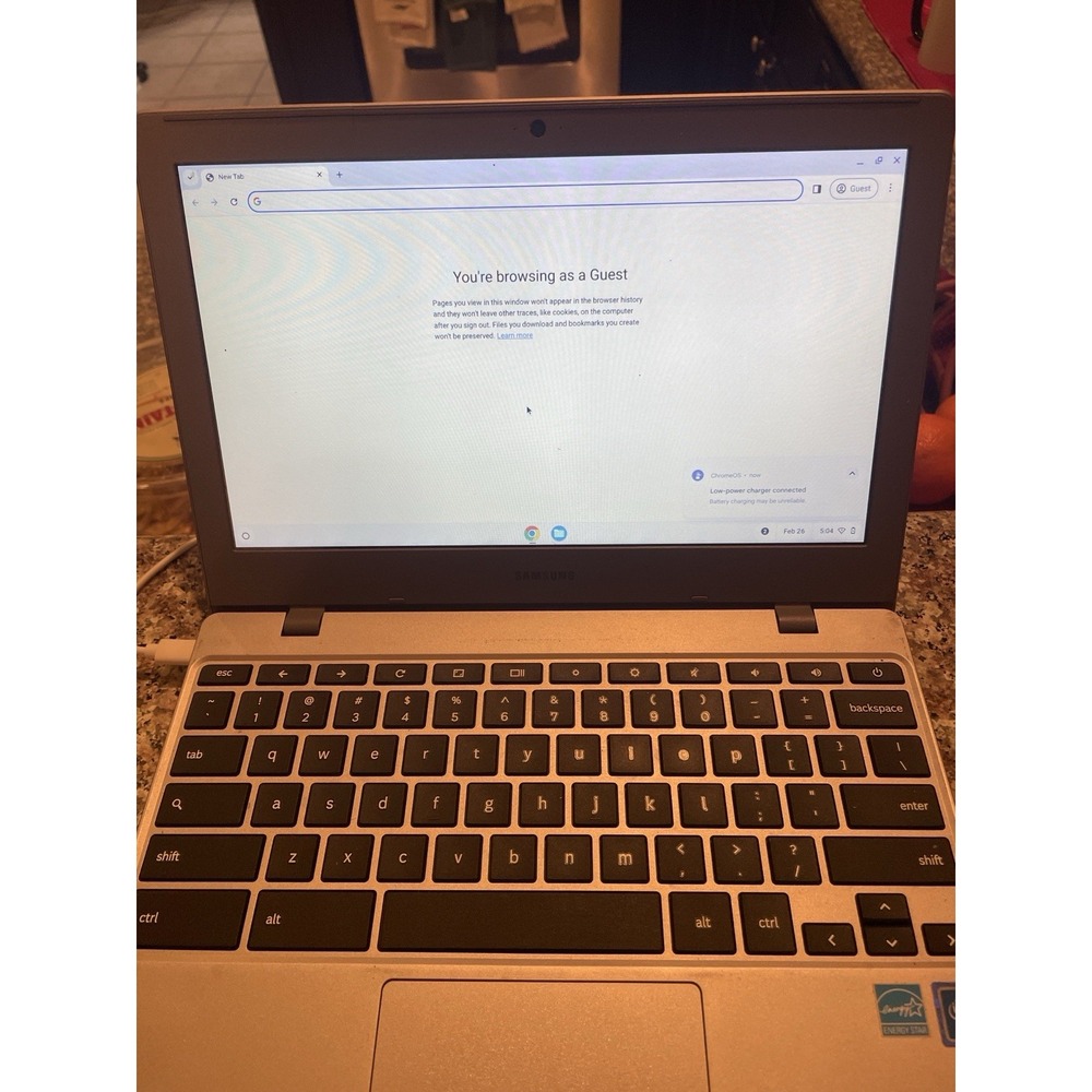 Samsung Chromebook 3 11.6" Intel Celeron Laptop Chrome OS No Charger - Tested